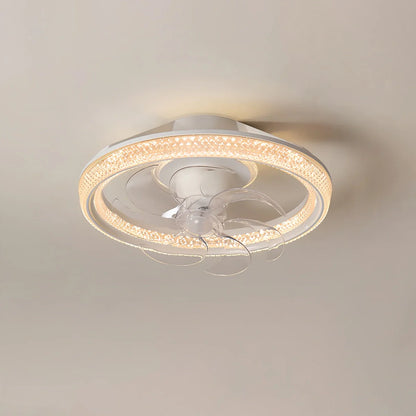 Eloer Creative Circular LED Ceiling Fan Light