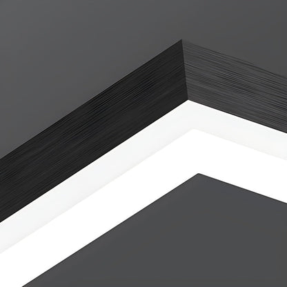 Eloer Modern Black Tiered Rectangular Chandelier