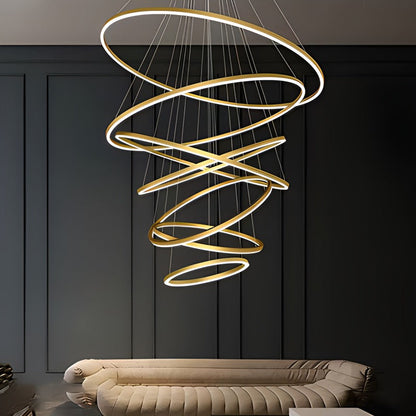 Eloer Tiered Ring Chandelier for Dining Room