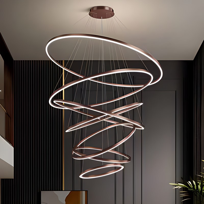 Eloer Tiered Ring Chandelier for Dining Room