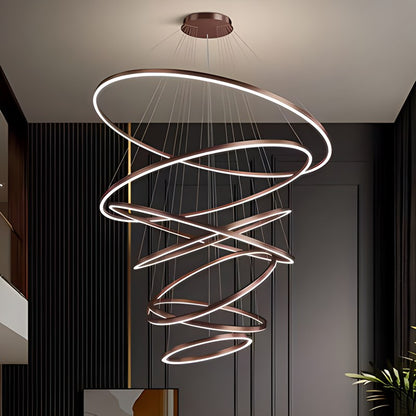 Eloer Tiered Ring Chandelier for Dining Room
