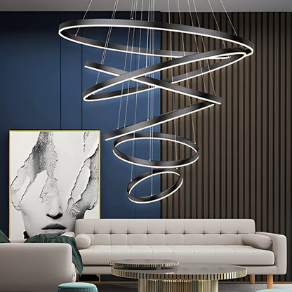 Eloer Tiered Ring Chandelier for Dining Room