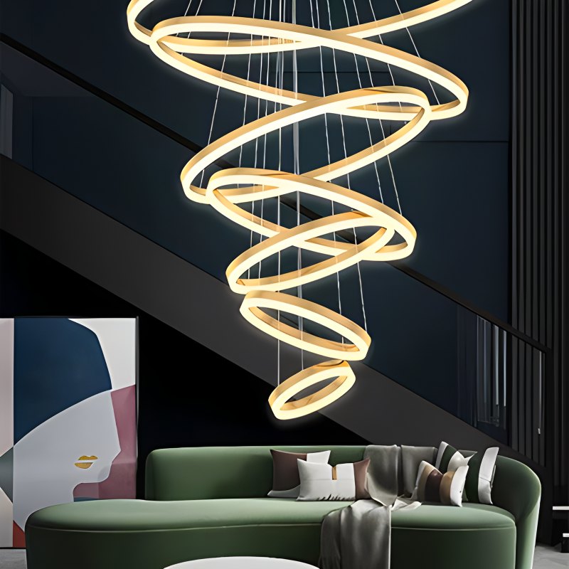 Eloer Tiered Ring Chandelier for Dining Room