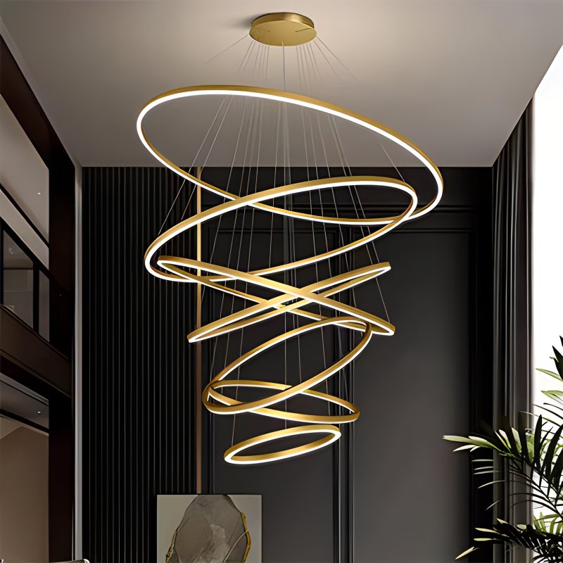 Eloer Tiered Ring Chandelier for Dining Room