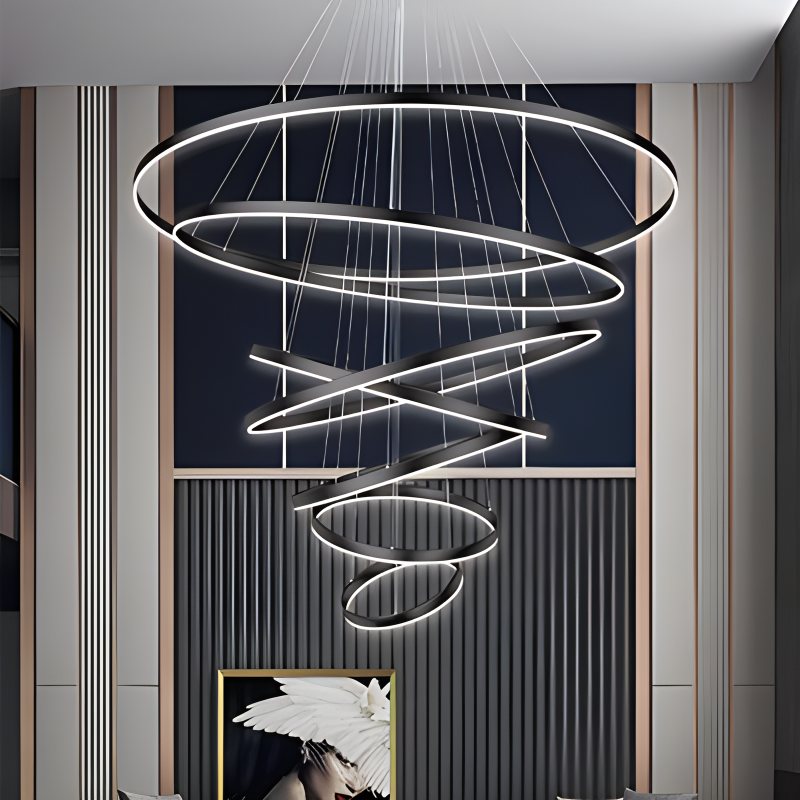 Eloer Tiered Ring Chandelier for Dining Room