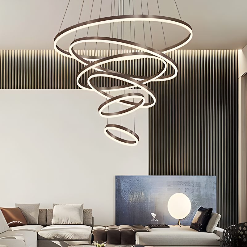 Eloer Tiered Ring Chandelier for Dining Room