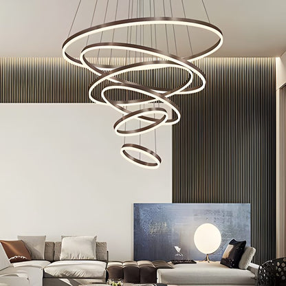 Eloer Tiered Ring Chandelier for Dining Room