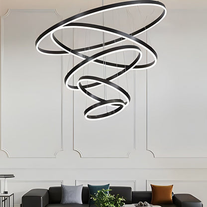 Eloer Tiered Ring Chandelier for Dining Room
