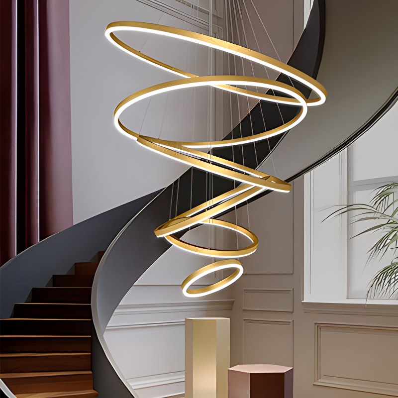 Eloer Tiered Ring Chandelier for Dining Room