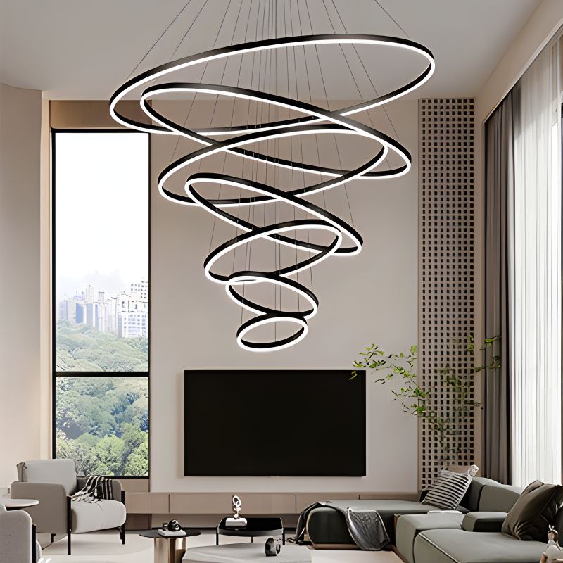 Eloer Tiered Ring Chandelier for Dining Room