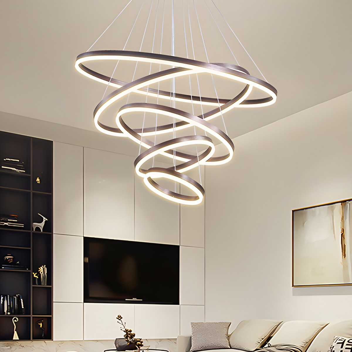 Eloer Tiered Ring Chandelier for Dining Room