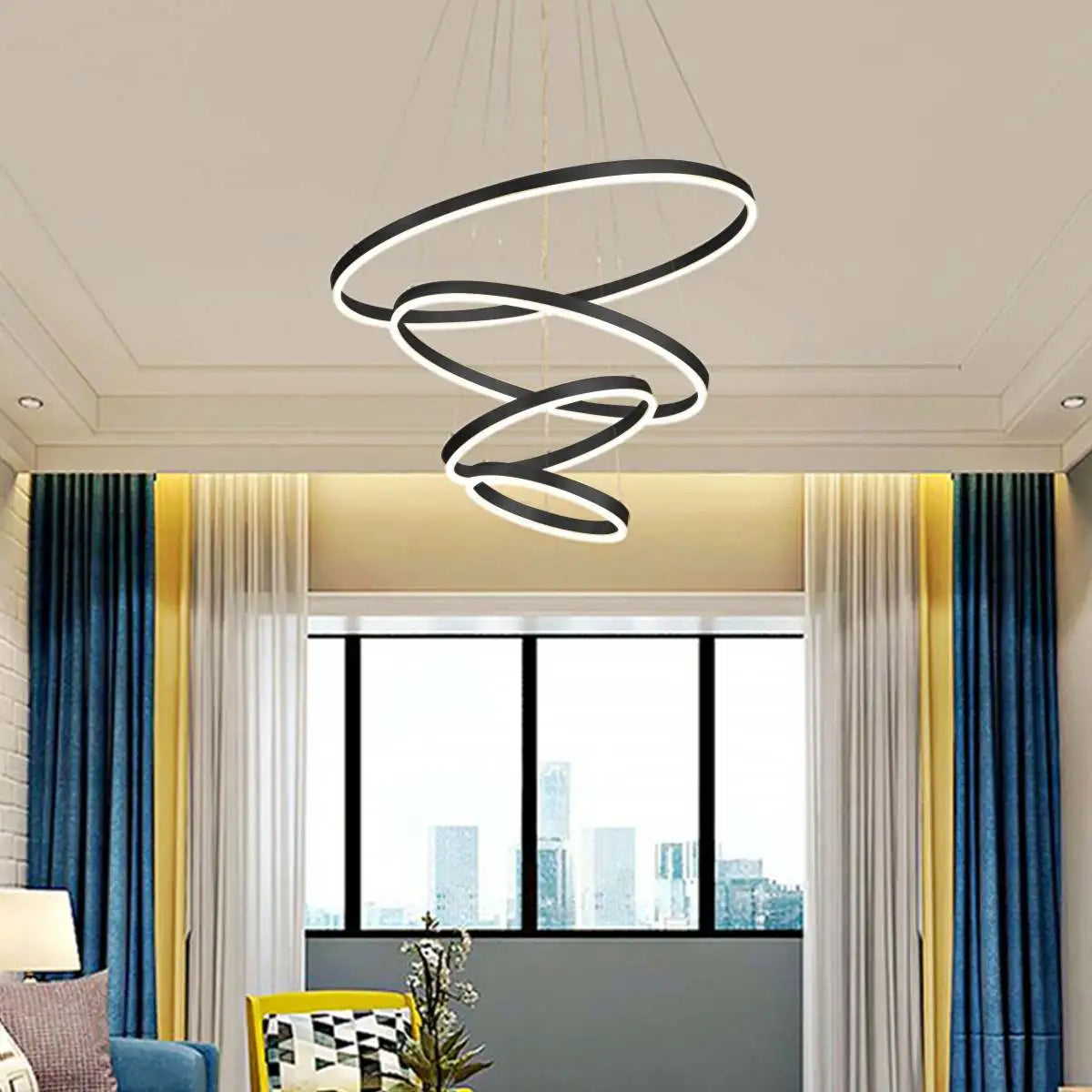 Eloer Tiered Ring Chandelier for Dining Room