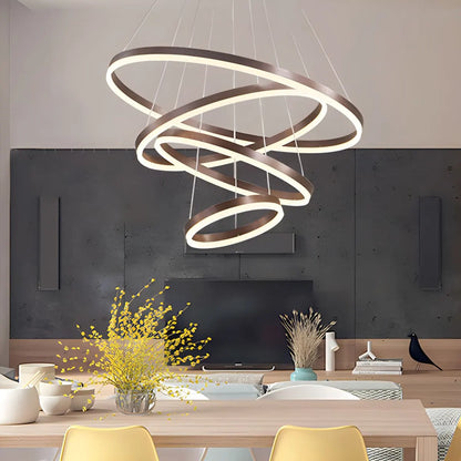 Eloer Tiered Ring Chandelier for Dining Room