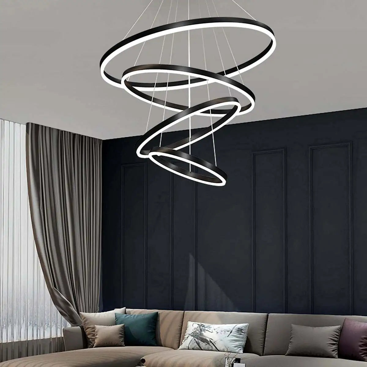 Eloer Tiered Ring Chandelier for Dining Room