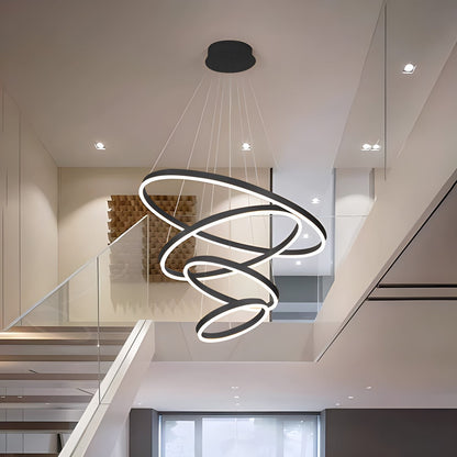 Eloer Tiered Ring Chandelier for Dining Room