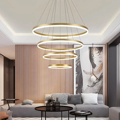 Eloer Tiered Ring Chandelier for Dining Room