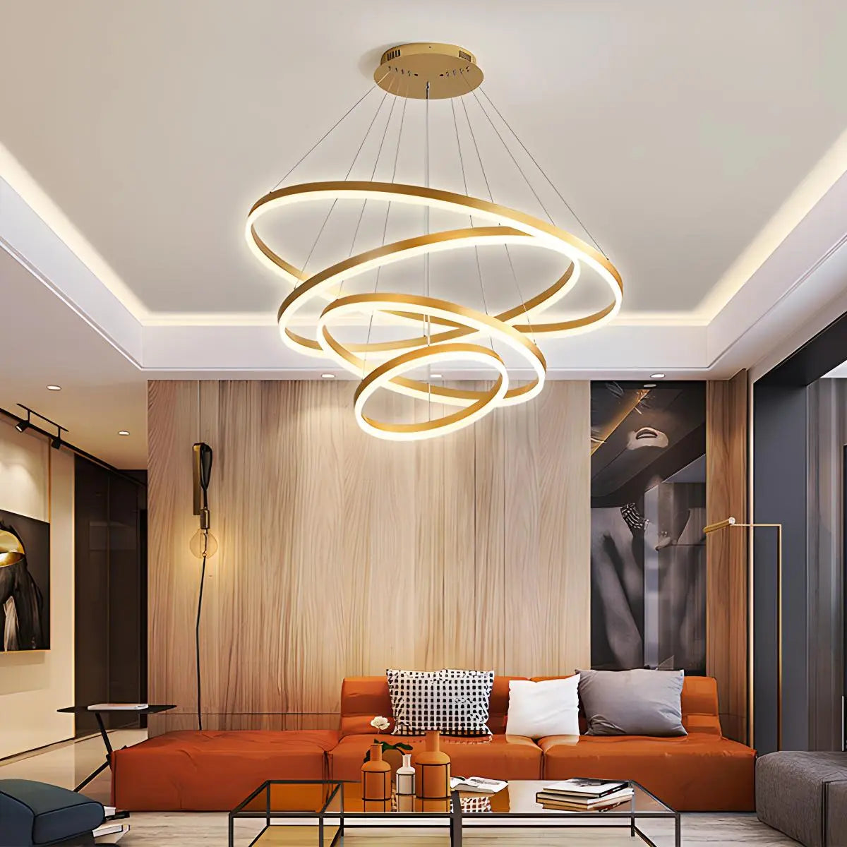 Eloer Tiered Ring Chandelier for Dining Room