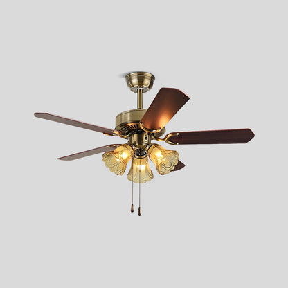 Eloer Vintage Ceiling Fan with Light for Dining Room