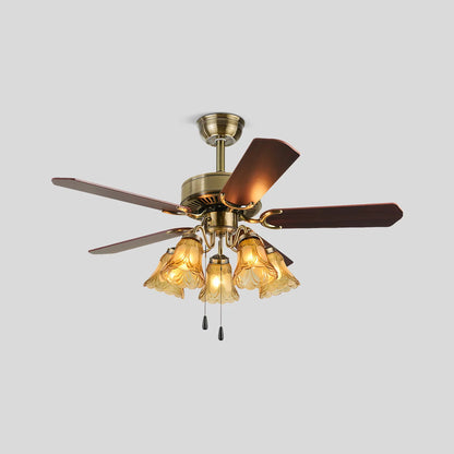 Eloer Vintage Ceiling Fan with Light for Dining Room