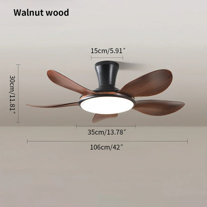 Eloer Silent Remote Control LED Ceiling Fan Light