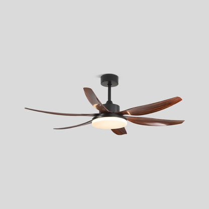 Eloer Nordic Style LED 6-Blade Ceiling Fan with Light