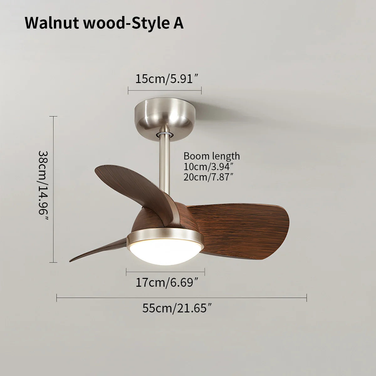 Eloer Simple Ceiling Fan Light for Children's Room