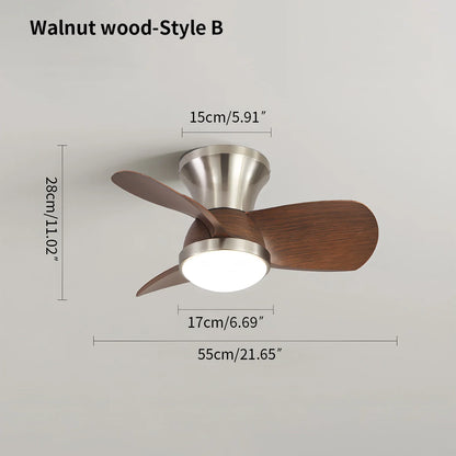 Eloer Simple Ceiling Fan Light for Children's Room