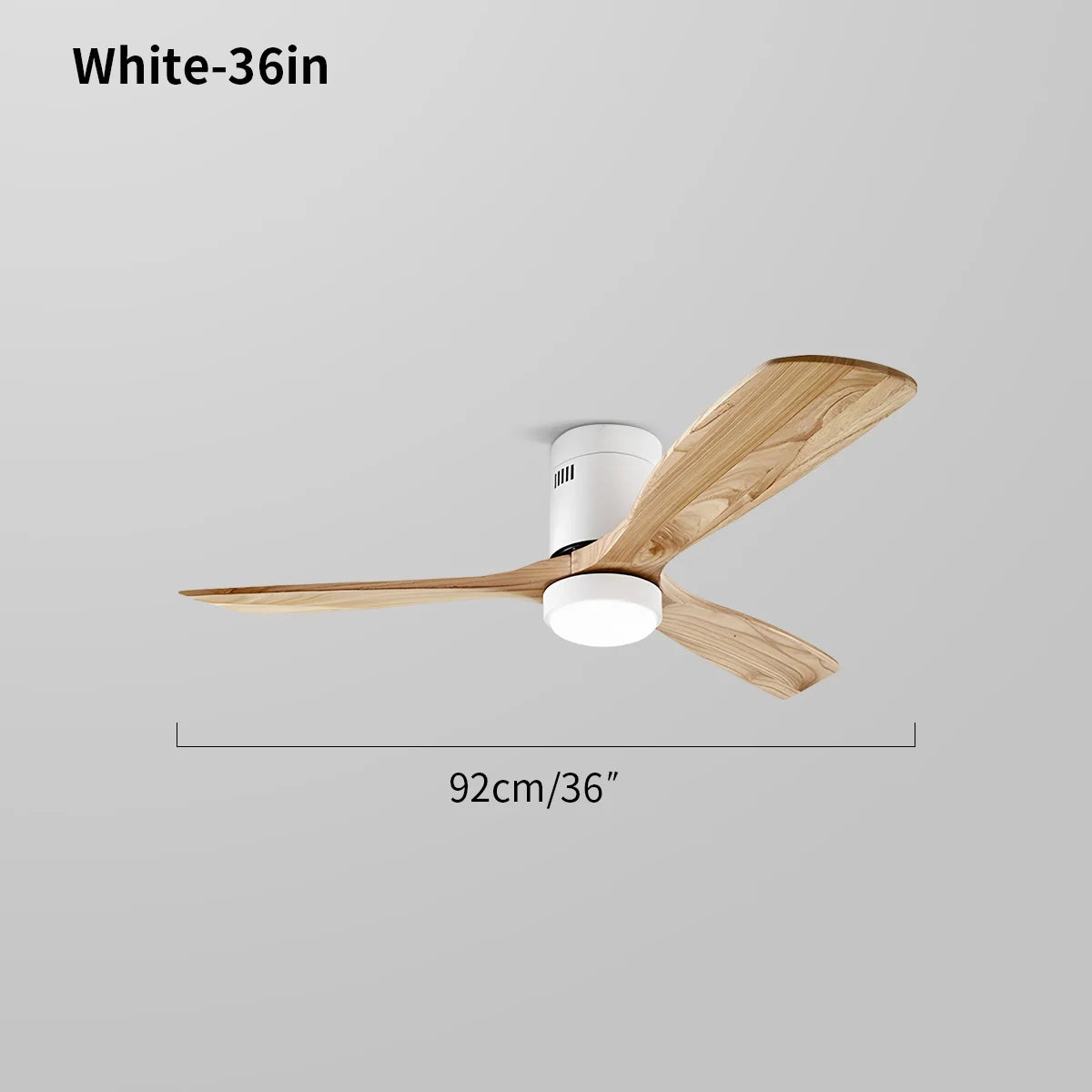 Eloer Mid-century Modern Hugger Ceiling Fan Lamp