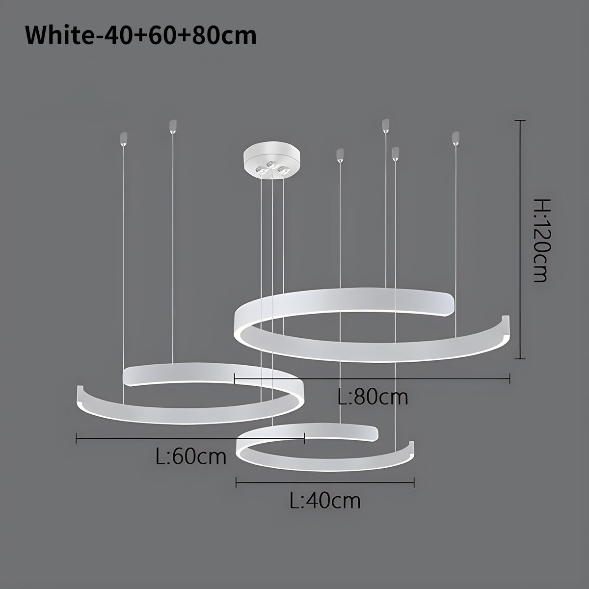 Eloer Modern Ring LED Chandelier for Living Room
