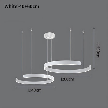 Eloer Modern Ring LED Chandelier for Living Room