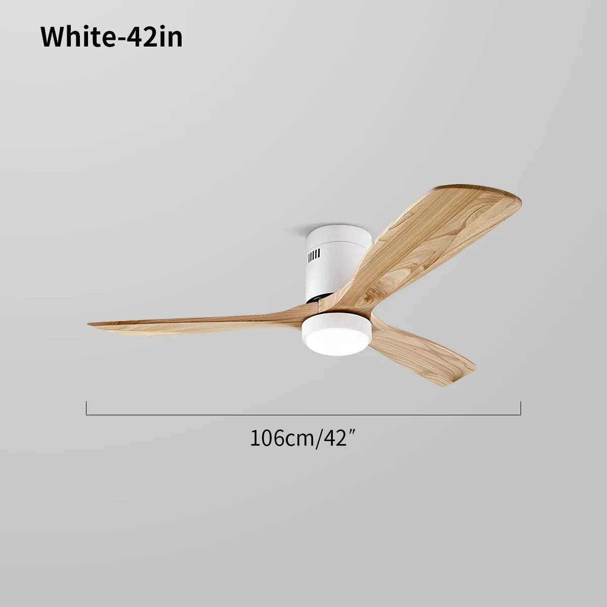 Eloer Mid-century Modern Hugger Ceiling Fan Lamp