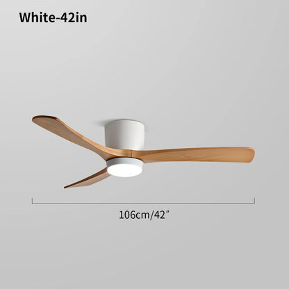 Eloer Large Low Profile Ceiling Fan with Light