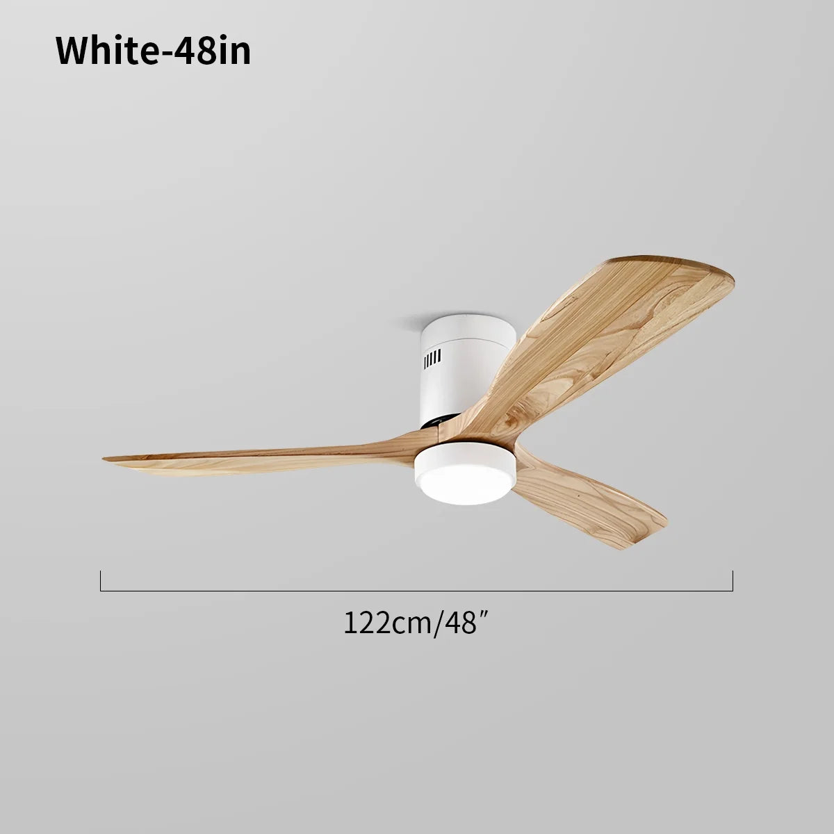 Eloer Mid-century Modern Hugger Ceiling Fan Lamp