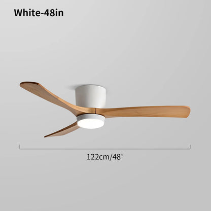 Eloer Large Low Profile Ceiling Fan with Light