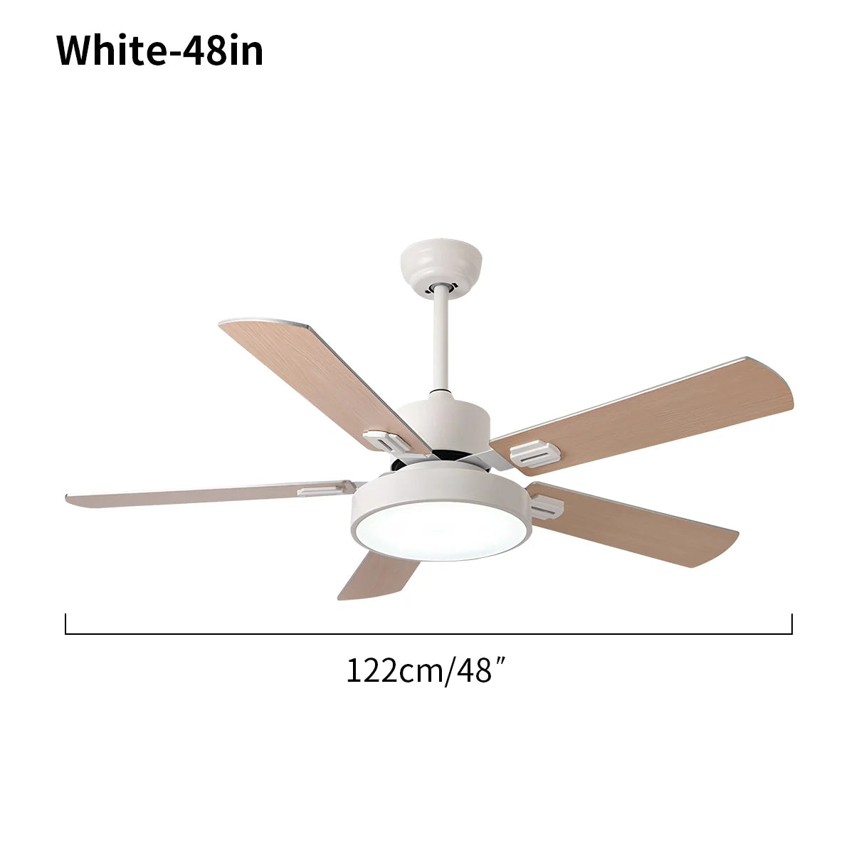 Eloer 5 Blade Vintage Ceiling Fan Light for Living Room