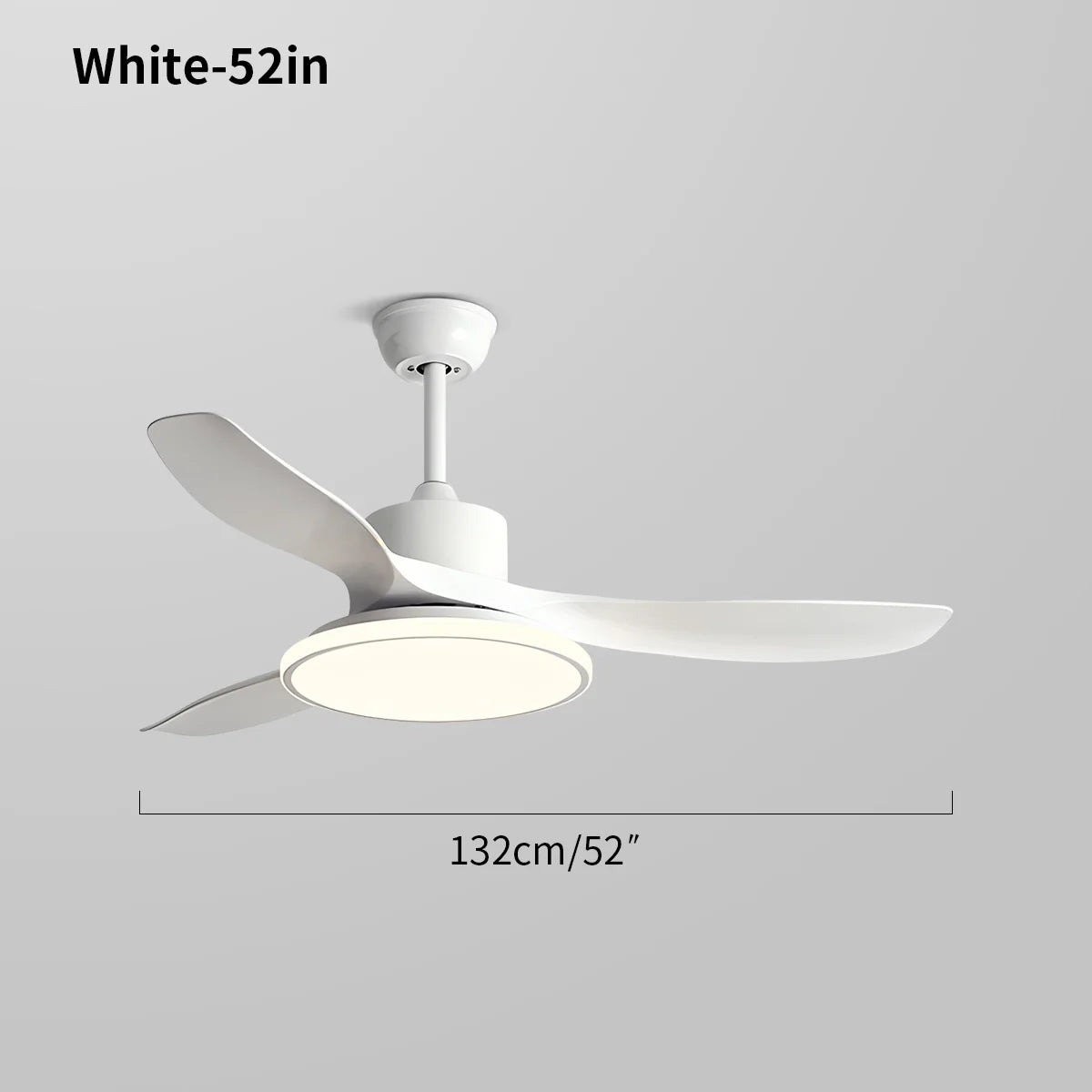 Eloer Modern 3 Blade Ceiling Fan with Light