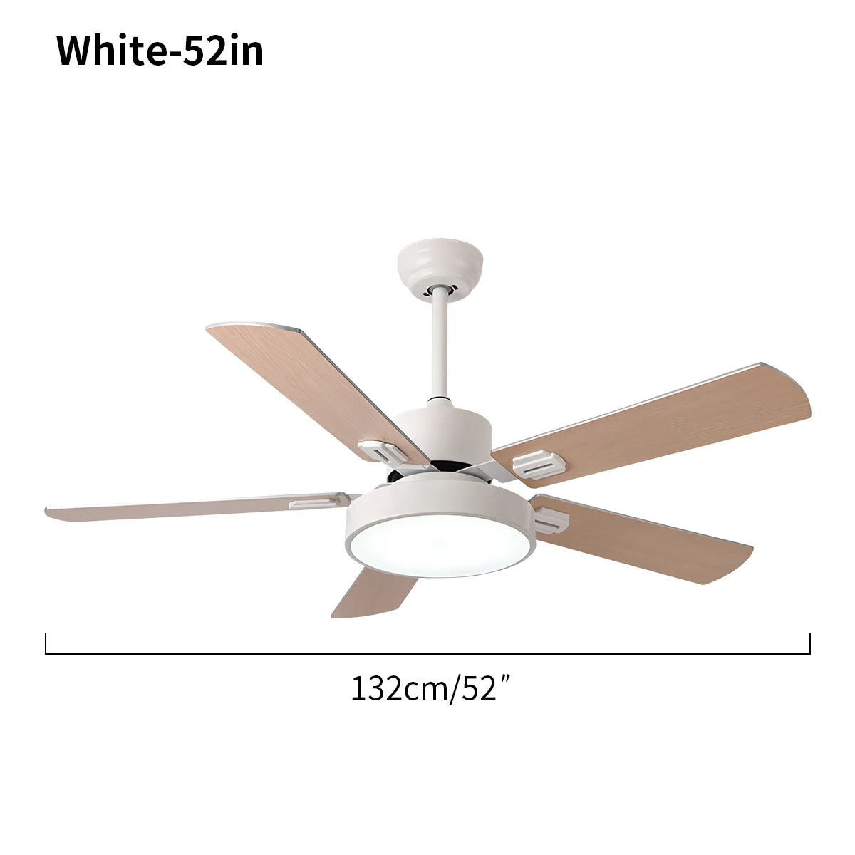 Eloer 5 Blade Vintage Ceiling Fan Light for Living Room