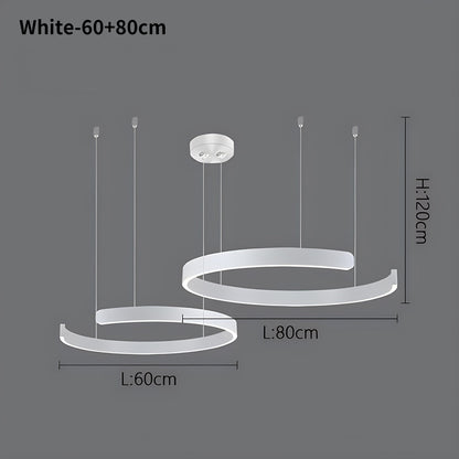 Eloer Modern Ring LED Chandelier for Living Room