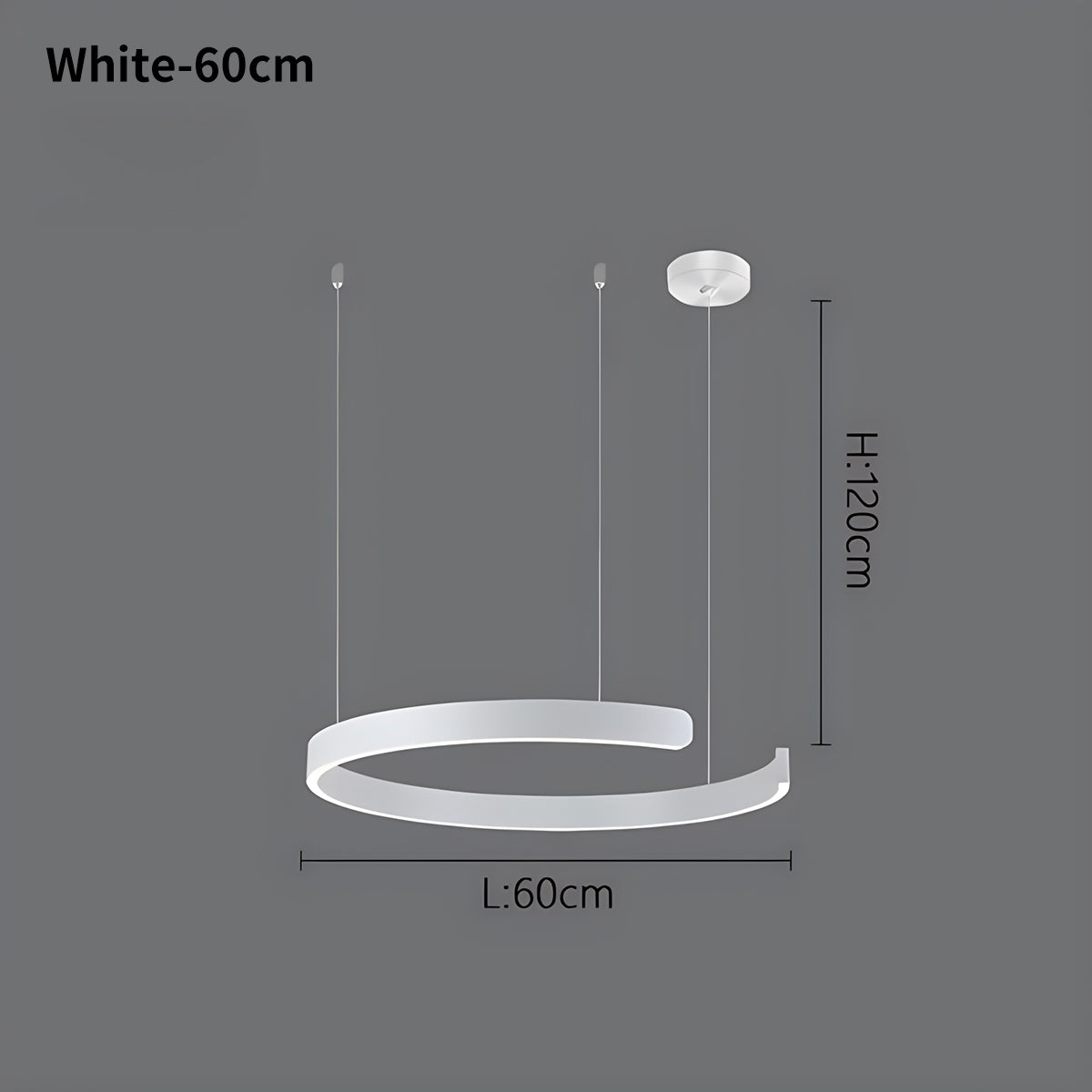 Eloer Modern Ring LED Chandelier for Living Room