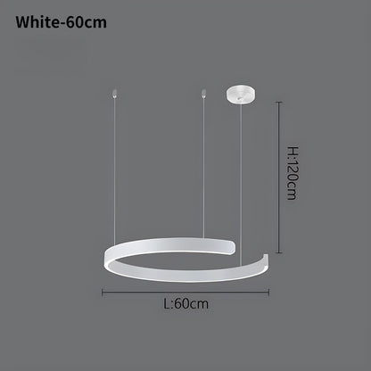Eloer Modern Ring LED Chandelier for Living Room