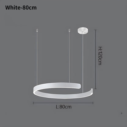 Eloer Modern Ring LED Chandelier for Living Room