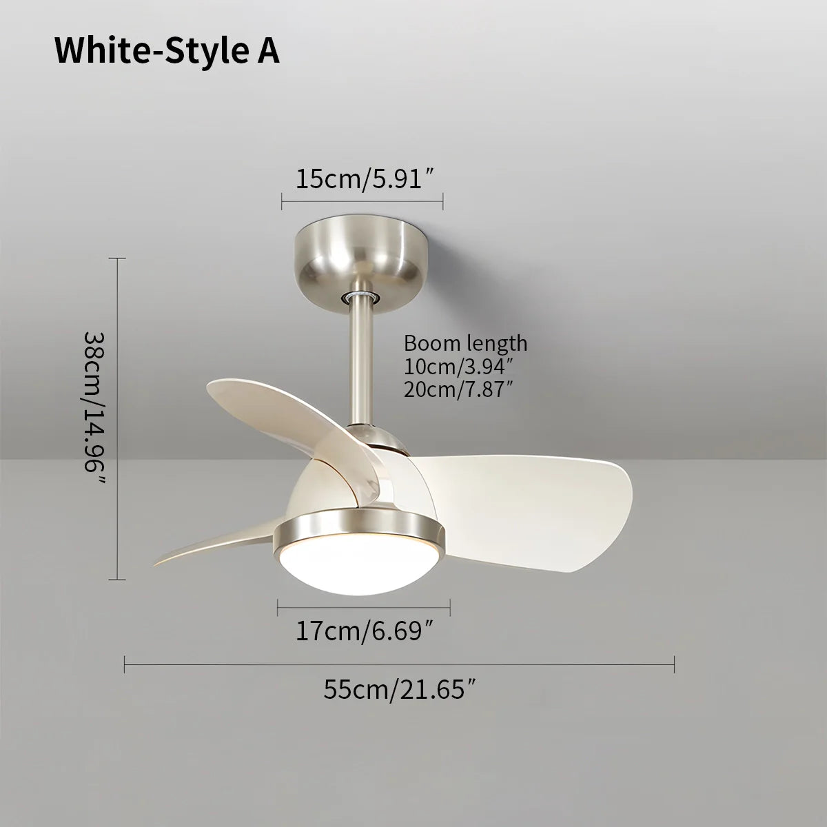 Eloer Simple Ceiling Fan Light for Children's Room