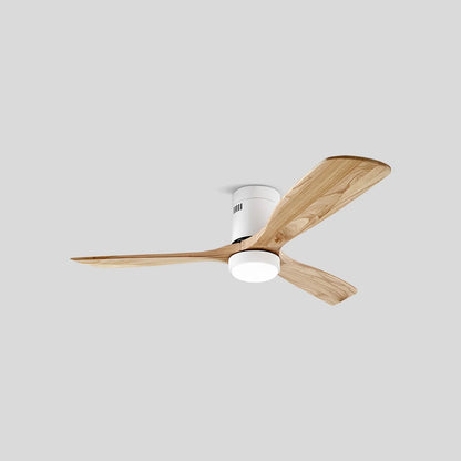 Eloer Mid-century Modern Hugger Ceiling Fan Lamp