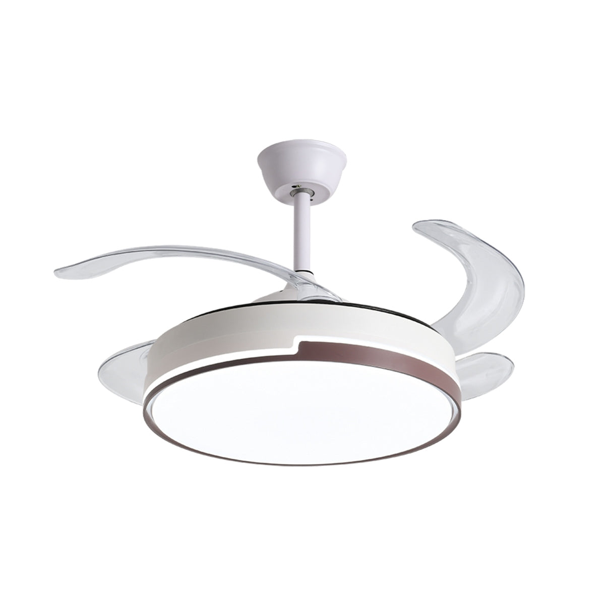 Luvori Remote Minimalist Hugger Ceiling Fan Light
