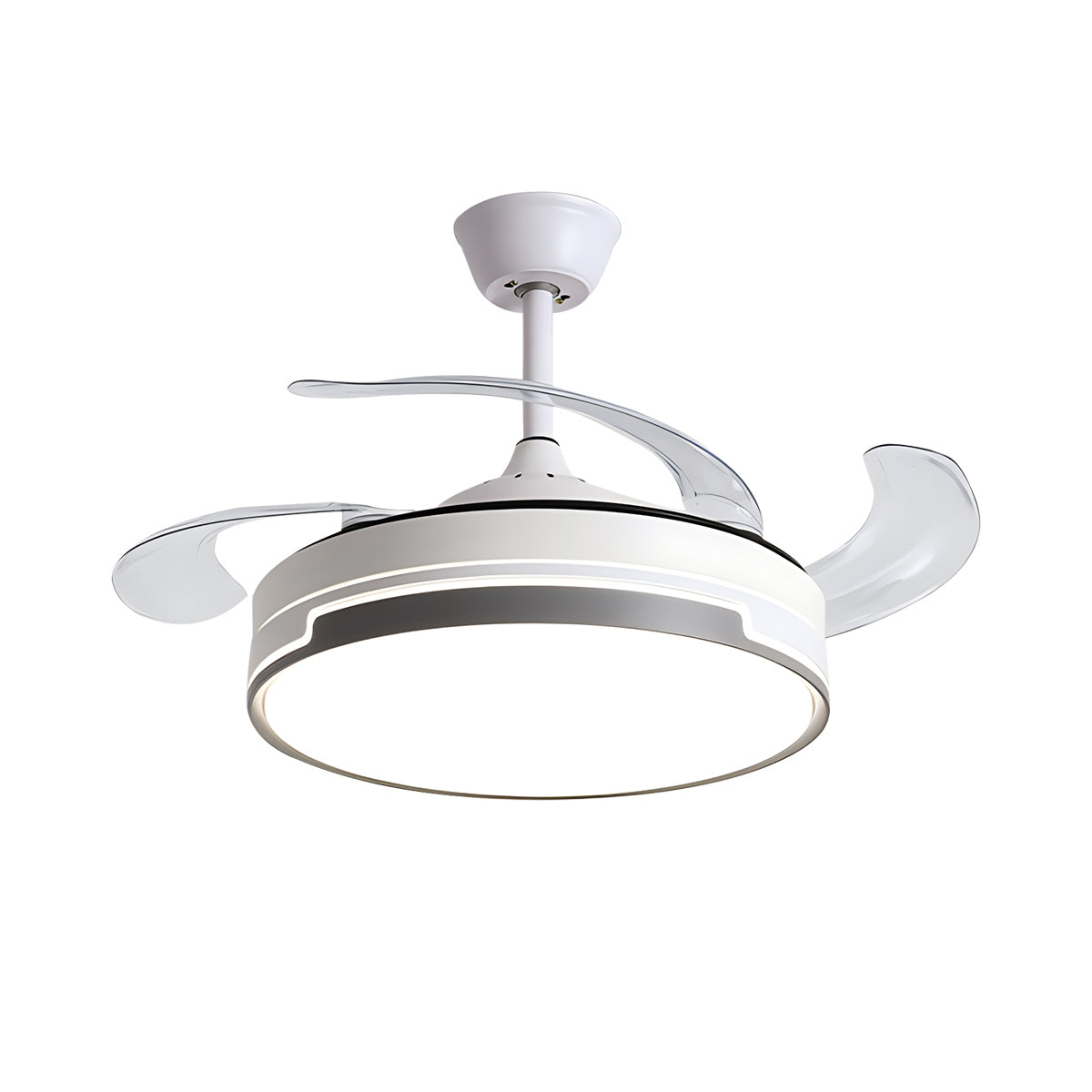 Luvori Remote Minimalist Hugger Ceiling Fan Light