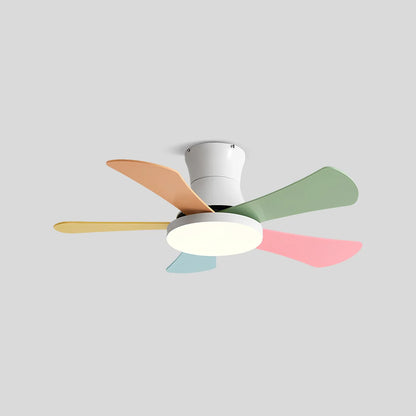 Eloer Scandi Low Profile Ceiling Fan with Light