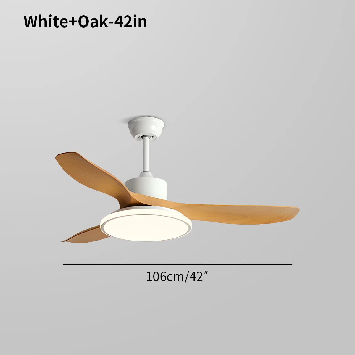 Eloer Modern 3 Blade Ceiling Fan with Light