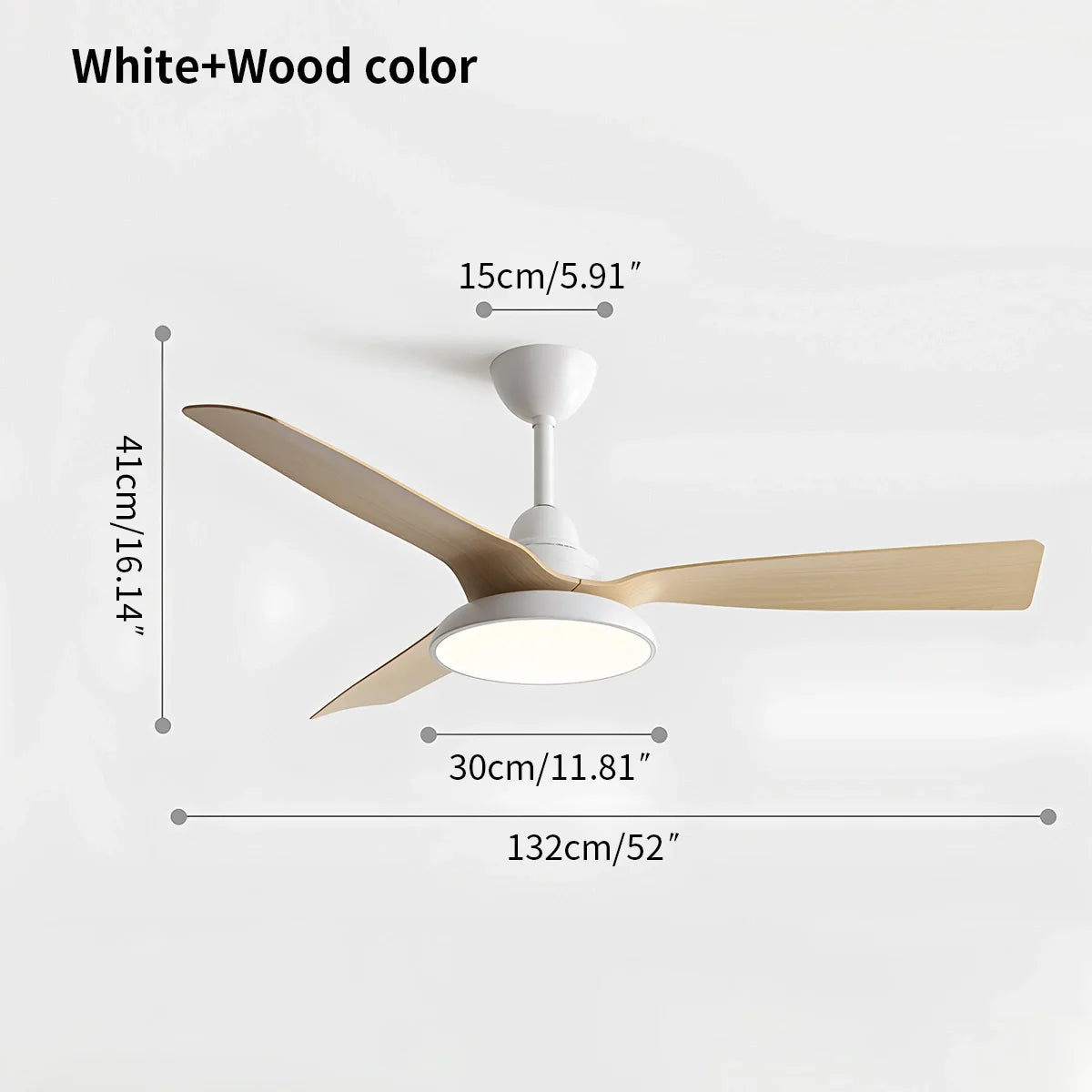 Eloer American Retro Ceiling Fan With Light
