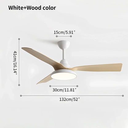 Eloer American Retro Ceiling Fan With Light