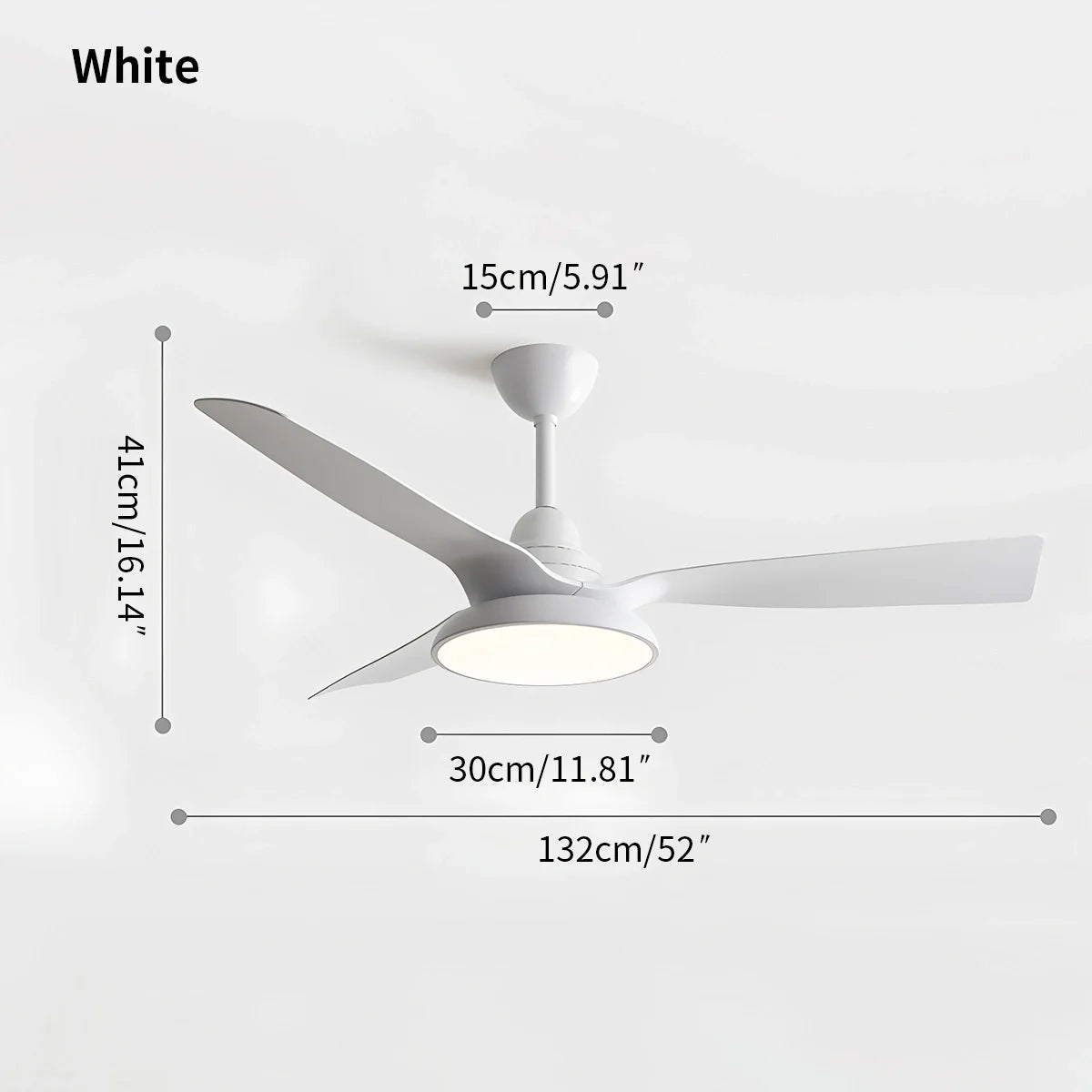 Eloer American Retro Ceiling Fan With Light
